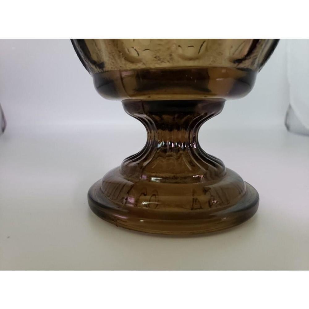 Vintage Glass E. O. Brody Co. Cleveland Ohio Light Brown Compote Bowl Candy Dish - Picture 4 of 4